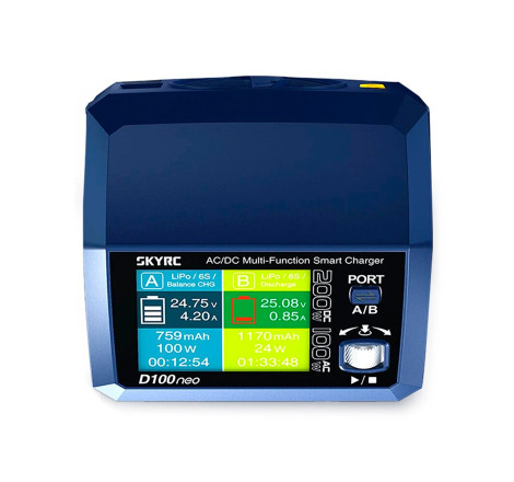 SKYRC D100NEO AC/DC MULTI-FUNCTION SMART LIPO 1-6S 10A CHARGER - Image 2