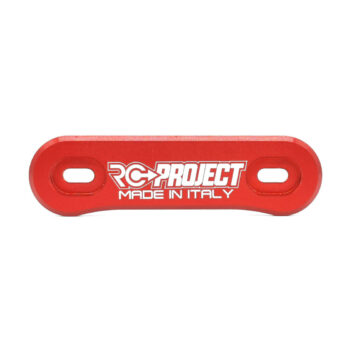 RC-Project One Piece Wing Button in Ergal 7075 T6 Red