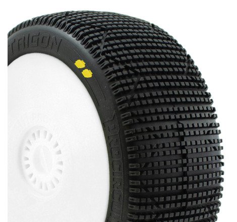 TRIGON v3 BUGGY S2 (SOFT) PRE-MOUNTED WHITE (2pcs.)