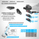 XB8 CARBON STEERING PLATE - 3 DOTS (1+1) - XRAY - 352368 - Image 2