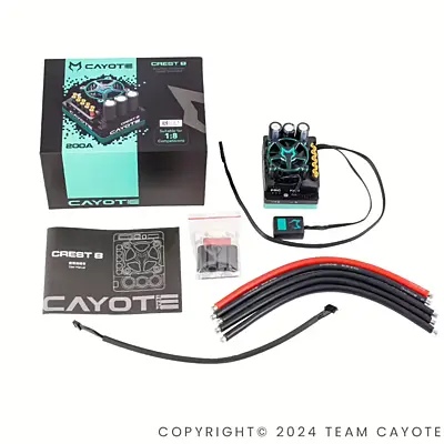 CAYOTE Racing CREST 8 Evo 1/8 200A ESC - Image 5