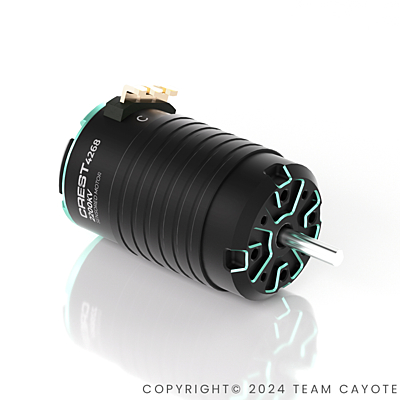 CAYOTE Racing 1/8 CREST 4268 1900KV Brushless Motor - Image 2