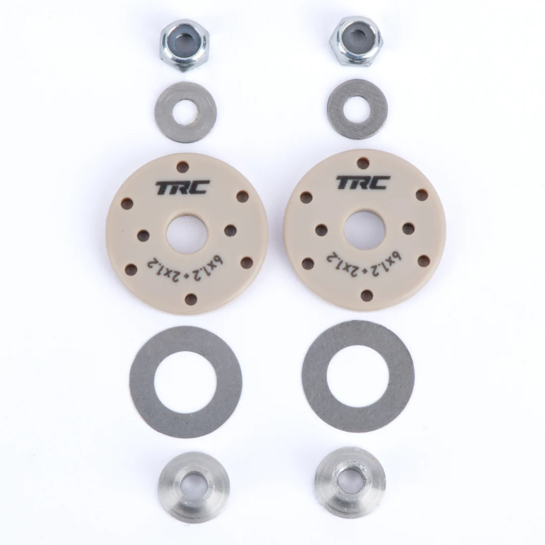 Valve shock pistons 6x1.2 + 2x1.2 Flat (OD 15.90mm/ID 2.6mm/H. 2.5mm) - QTY 2 - Image 2