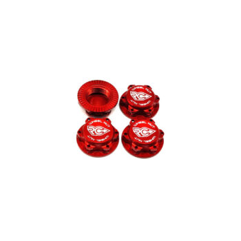 RC-Project 17mm Serrated Wheel Nut (Red | 4pcs)