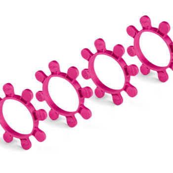 HUDY 1/8 Off-Road Tire Mounting Band - Octopus - Purple (4)