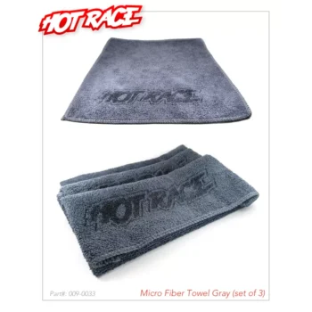 3 PCS OF MICROFIBER TOWEL GRAY - 009-0033