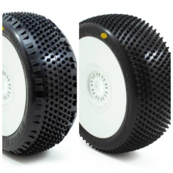 A2 STINGER v4/GRASSHOPPER v4 BUGGY (SOFT) PRE-MOUNTED WHITE (2+2pcs.)