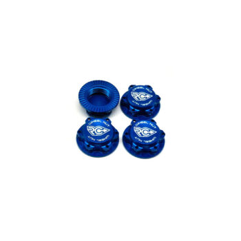 RC-Project 17mm Serrated Wheel Nut (Blue | 4pcs)