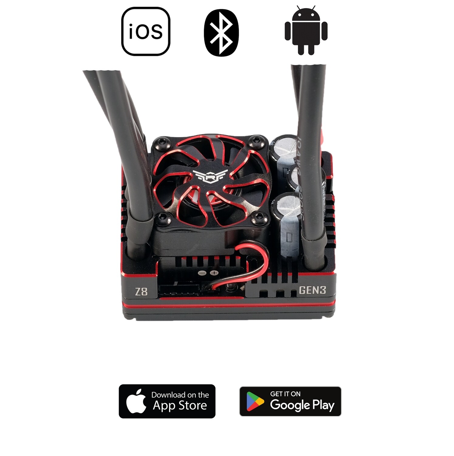 .REDS PERFORMANCE COMBO 1/8, MOTOR REDS V8 1900KV G7, Z8 ESC G3 - Image 3