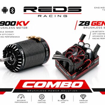 .REDS PERFORMANCE COMBO 1/8, MOTOR REDS V8 1900KV G7, Z8 ESC G3