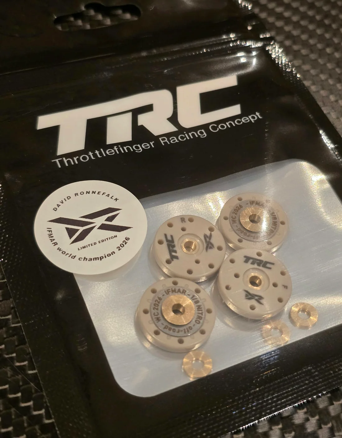 TRC x DR – Nitro Worlds 2026 Limited Edition - Valve shock pistons - QTY 4 - Image 3